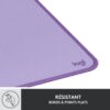 Tapis de souris Logitech Large Desk Mat Studio Series, Multifonctionnel et Etendu - Lavande – Image 6