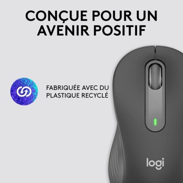 Souris - Sans fil - Logitech - M650 - Gaucher - Graphite