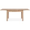 Table a manger extensible LONGFORD - 6 a 10 personnes - Mélaminé chene - L120-200 x H76 x P80 cm – Image 3