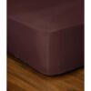 Drap-housse - LOVELY HOME - LH71596 - 140x190+30 cm - Marron – Image 2