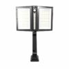 Spot solaire - LUMISKY - CLIPPER BLACK - 37 cm - 2 tetes noir - Détecteur de mouvement orientable - LED blanc – Image 3