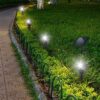 Quatre spots solaires 4 en 1 a piquer ou a fixer - LUMISKY - ROUNDY - H27 cm - LED blanc froid – Image 2