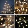 Guirlande lumineuse solaire Billy - LUMI JARDIN - 60 LED - 6,9 cm - Blanc chaud – Image 6