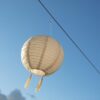 Suspension solaire LED - LUMISKY - HIMALAYA - Ø30cm - Beige, creme et mariage festif - Autonomie 8h – Image 3