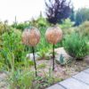 Lot de 2 balises solaires a planter - LUMISKY - AGADIR - H45 cm - Style oriental - LED blanc chaud – Image 4