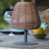 Lampe de table sans fil - LUMISKY - BOHEME - H25 cm - Rotin naturel - LED blanc chaud et blanc – Image 4