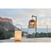 TIKY Lanterne sans fil poignée bambou - LED blanc chaud/multicolore dimmable - H27cm – Image 3