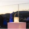 TIKY Lanterne sans fil poignée bambou - LED blanc chaud/multicolore dimmable - H27cm – Image 4