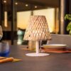 Lampe de table sans fil - LUMISKY - IBIZA - H26 cm - Bambou naturel - LED blanc chaud et blanc – Image 6