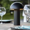 Lampe de table sans fil - LUMISKY - TOD BLACK - H28 cm - Tete orientable - LED blanc chaud – Image 3