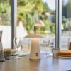 Lampe de table sans fil - LUMISKY - FUNGY - H29 cm - Aluminium - Anse en cuir - LED blanc chaud – Image 2