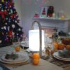Lanterne LED Woody - LUMISKY - Blanc - Design scandinave - Poignée en bois naturel - Autonomie 10h – Image 6