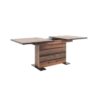 Table a manger extensible - Boisé Old Style et noir - MANHATTAN - L 160-200 x P 90 x H 75 cm – Image 5