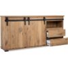 Buffet Manzano - Panneaux de particules - Chene Flagstaff - 2 portes coulissantes, 2 tiroirs, 1 niche - L 180 x H 87 x l 40 cm – Image 5