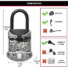 Boîte a Clé sécurisée Format XS avec Anse - MASTER LOCK 5406EURD – Image 5
