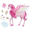 Barbie-Pégase Rose Sons et Lumieres-Coffret Barbie A Touch of Magic HLC40 – Image 5