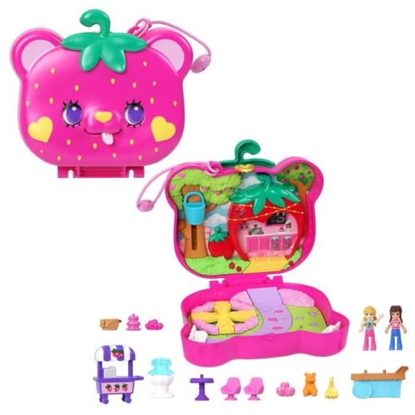 Polly Pocket-Ourson Fraise-Coffret et figurines