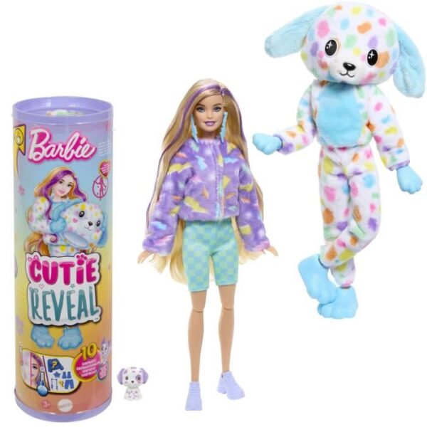 Barbie-Barbie Cutie Reveal-Poupée dalmatien Reve Coloré
