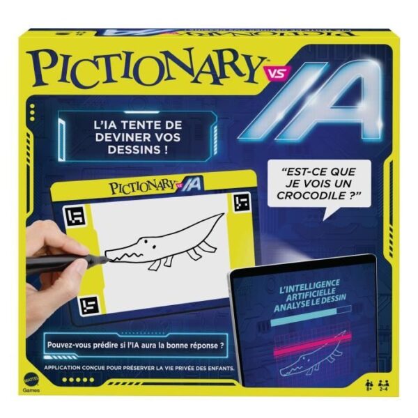 Mattel Games - Pictionary vs IA-Jeu familial utilisant l'intelligence artificielle HYH76