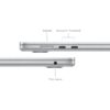 Apple - 15'' MacBook Air M3 - RAM 24Go - Stockage 512Go - CPU 8 coeurs - GPU 10 coeurs - Argent – Image 4
