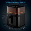 Friteuse a air chaud sans huile - MD 11780 - Température jusqu'a 230 °C - 10 programmes - 5 L - 1500 Watt – Image 5