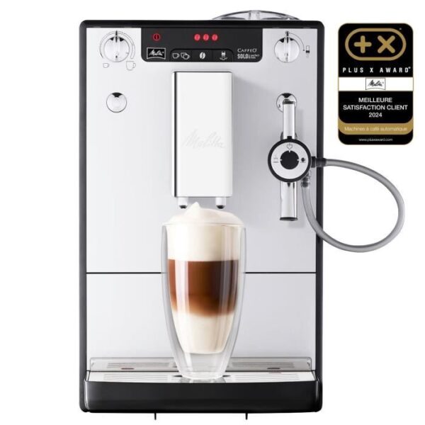 Machine a café expresso avec broyeur MELITTA Solo & Perfect Milk E957-203 - Argent - 15 bars - 1400 Watts