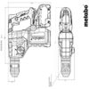 Marteau perforateur sans fil - METABO - KH 18 LTX BL 28 Q - 18 V - Brushless - 3 fonctions – Image 6