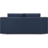 Banquette convertible 3 places MIKA - Tissu bleu foncé - Coffre de rangement - L 192 x H 84 x P 93 cm – Image 5