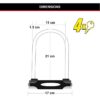 Antivol Vélo U - MASTER LOCK - 8195EURDPROCOLWR - Acier Cémenté, Clé, Rouge – Image 6