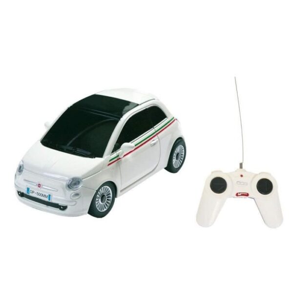 Voiture télécommandée Fiat 500 R/C 1:24 - MONDO - Coloris aléatoire ( Blanc