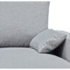 Canapé d'angle convertible - MORGAN - 3 places - Gris clair avec coffre 236x143x85cm – Image 5