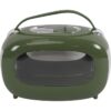 Caisse de transport - M PETS - SIXTIES Classic - Poignée - Bandouliere - Ouverture latérale - 5 kg max - Vert – Image 6