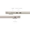 Apple - 15 MacBook Air M3 (2024) - RAM 16Go - Stockage 512Go - Lumiere Stellaire - AZERTY – Image 4