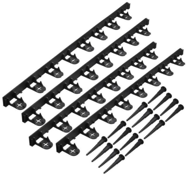 NATURE Bordure a gazon en polypropylene et polyéthylene - 16 ancres - H 4