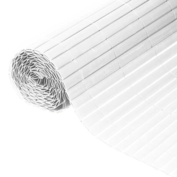 Canisse double face PVC blanc - NATURE - 1