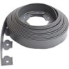 Bordure a gazon - NATURE - Gris - Rouleau - PE épaisseur 4 mm - H5 cm x 10 m - 10 clous torsadés noir - H20cm x 8 mm – Image 2