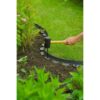 Bordure a gazon - NATURE - Gris - Rouleau - PE épaisseur 4 mm - H5 cm x 10 m - 10 clous torsadés noir - H20cm x 8 mm – Image 3