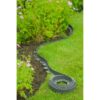 Bordure a gazon - NATURE - Gris - Rouleau - PE épaisseur 4 mm - H5 cm x 10 m - 10 clous torsadés noir - H20cm x 8 mm – Image 5
