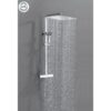 Colonne de douche OCEANIC - Mitigeur thermostatique - Pomme haute carrée 40x40 cm - Chrome – Image 2