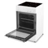 OCEANIC Cuisiniere vitrocéramique 50 x50 - four convection naturelle - four 48L - blanc – Image 2