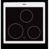 OCEANIC Cuisiniere vitrocéramique 50 x50 - four convection naturelle - four 48L - blanc – Image 3