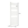 Radiateur seche-serviettes OCEANIC sans soufflerie - 700W - Blanc mat - NF – Image 5