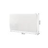 Radiateur électrique fixe a inertie seche céramique 1500W OCEANIC Rubis - Façade verre - Blanc - NF – Image 4