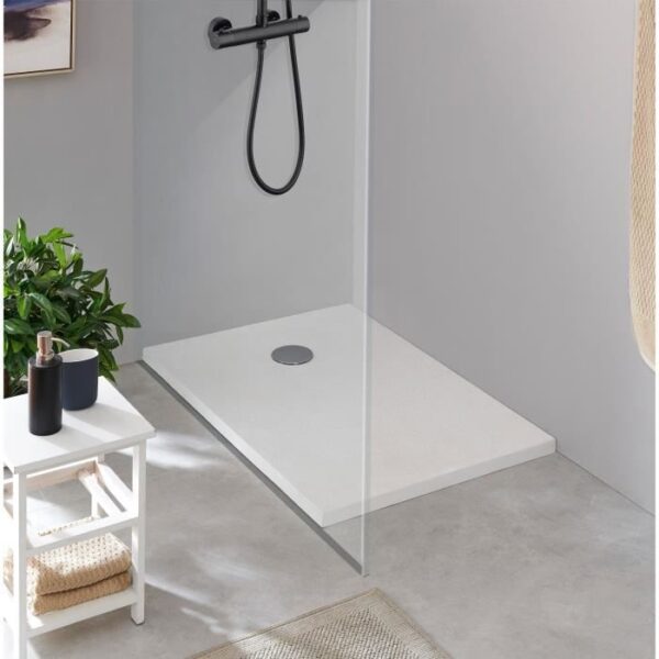 Receveur de douche en résine - Rectangulaire - 120x90x3