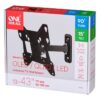 ONE FOR ALL WM2241 Support mural avec réglage d'inclinaison et de rotation (90°) pour TV de 13 a 43 (33 a 109cm) - Poids max : 30kg – Image 4