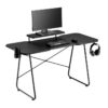 Bureau Gaming OPLITE ATIKA T10 XL Noir - Plateau en mélaminé et pietement en acier noir – Image 5