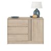 Commode ESCALE - 3 tiroirs - 1 porte - Décor chene -  L 109,8 x H 76,8 x P 50 cm – Image 4