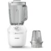 Blender - PHILIPS - Serie 3000 HR2291/20  Blanc  Bol en verre capacité 1.25L  2 vitesses  600W – Image 2