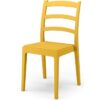 Lot de 4 chaises - ARETA - REA - 51 x 46 x H88 cm - Moutarde – Image 2
