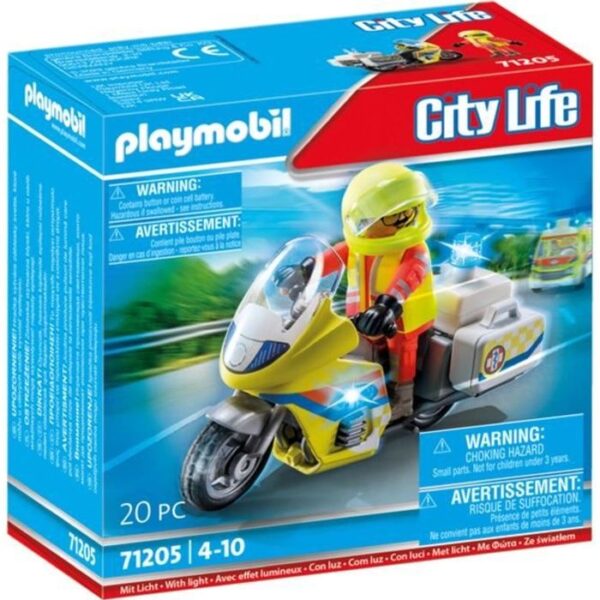 PLAYMOBIL 71205 Urgentiste avec moto